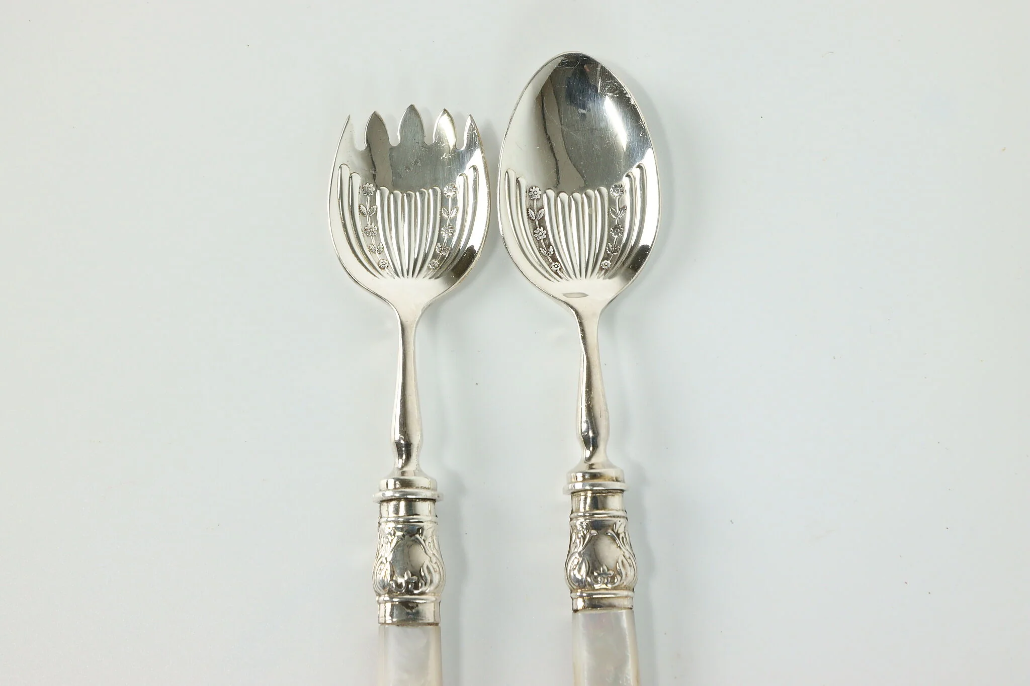 Salad/Serving Set Silver Pearl - Image 3
